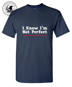 almost perfect slightly terrifying navy t-shirt