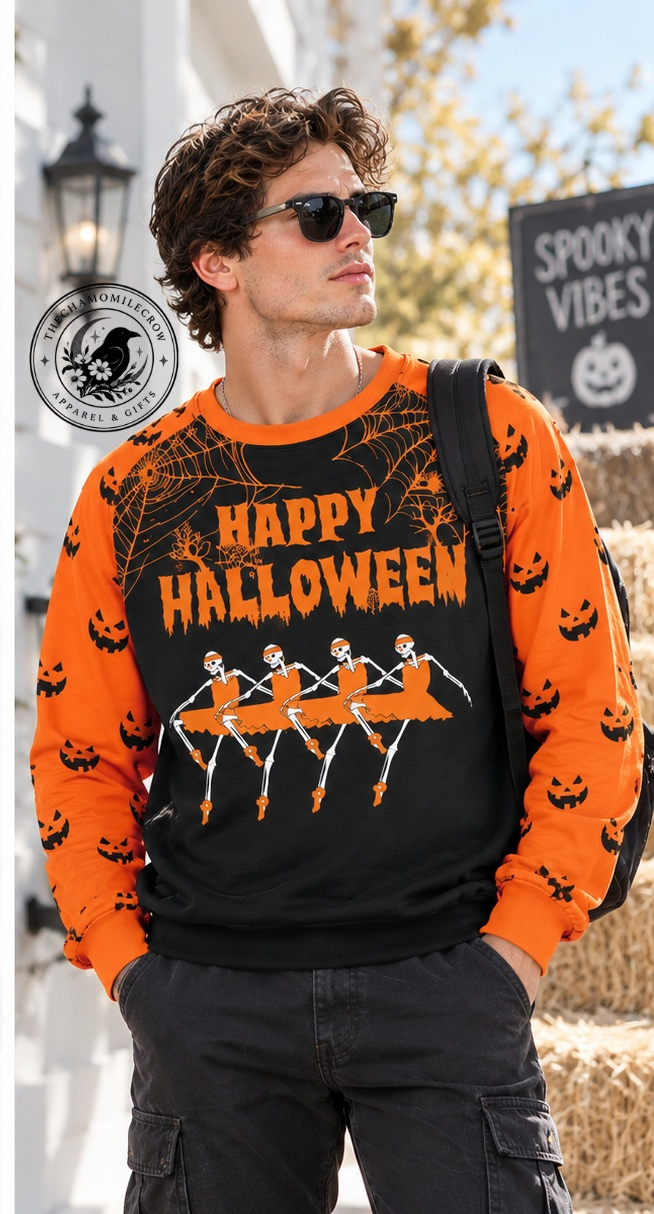 Thiết kế chưa có tên (11) Skeleton Bones 3D Halloween Sweatshirt, Gothic Horror Outfit for Men Women — image 3